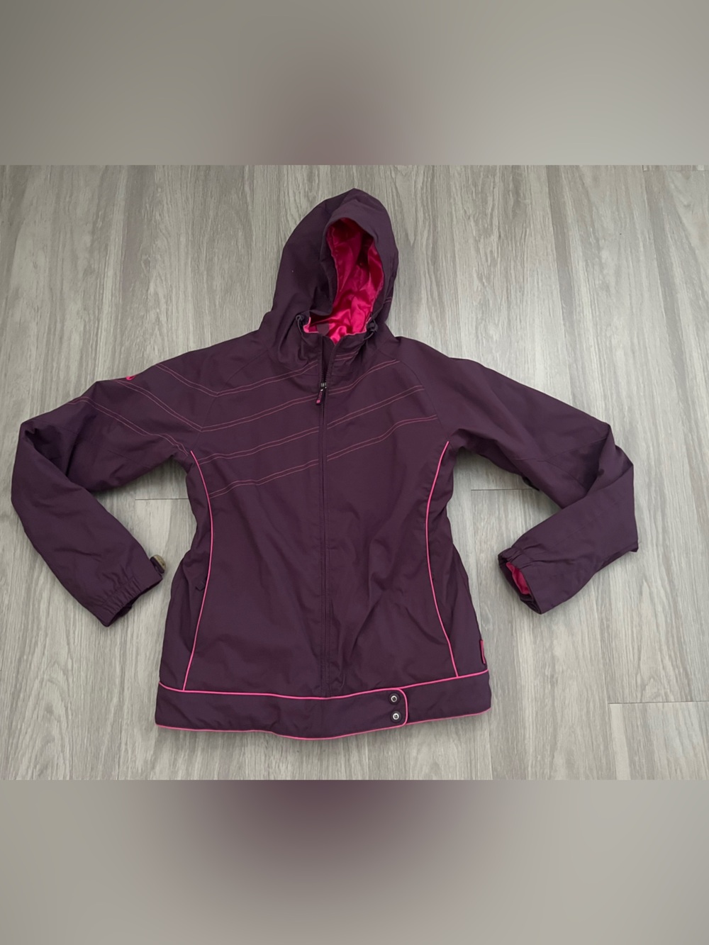 Burton Women’s Small DryRide Ski Snowboard Jacket Plum Purple Pink Hooded Winter